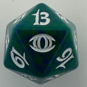 Magic The Gathering Future Sight Green D20 Spindown Die